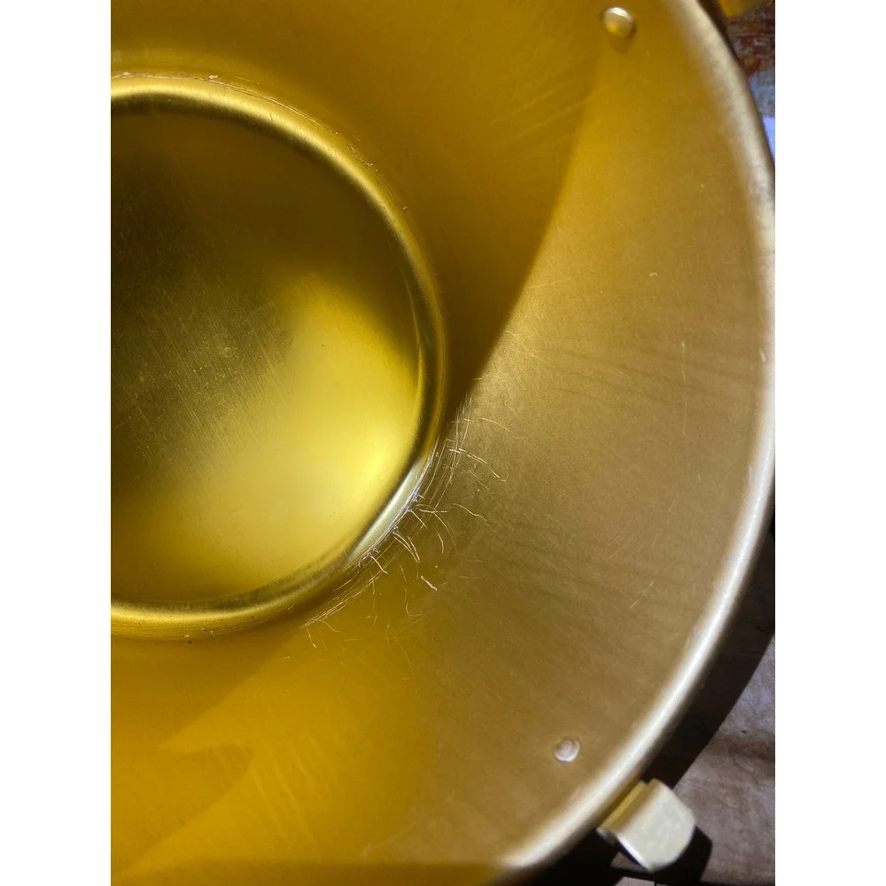 Vintage Rival Crock-Pot Bread 'n Cake Bake Gold Aluminum Insert Pan with Lid